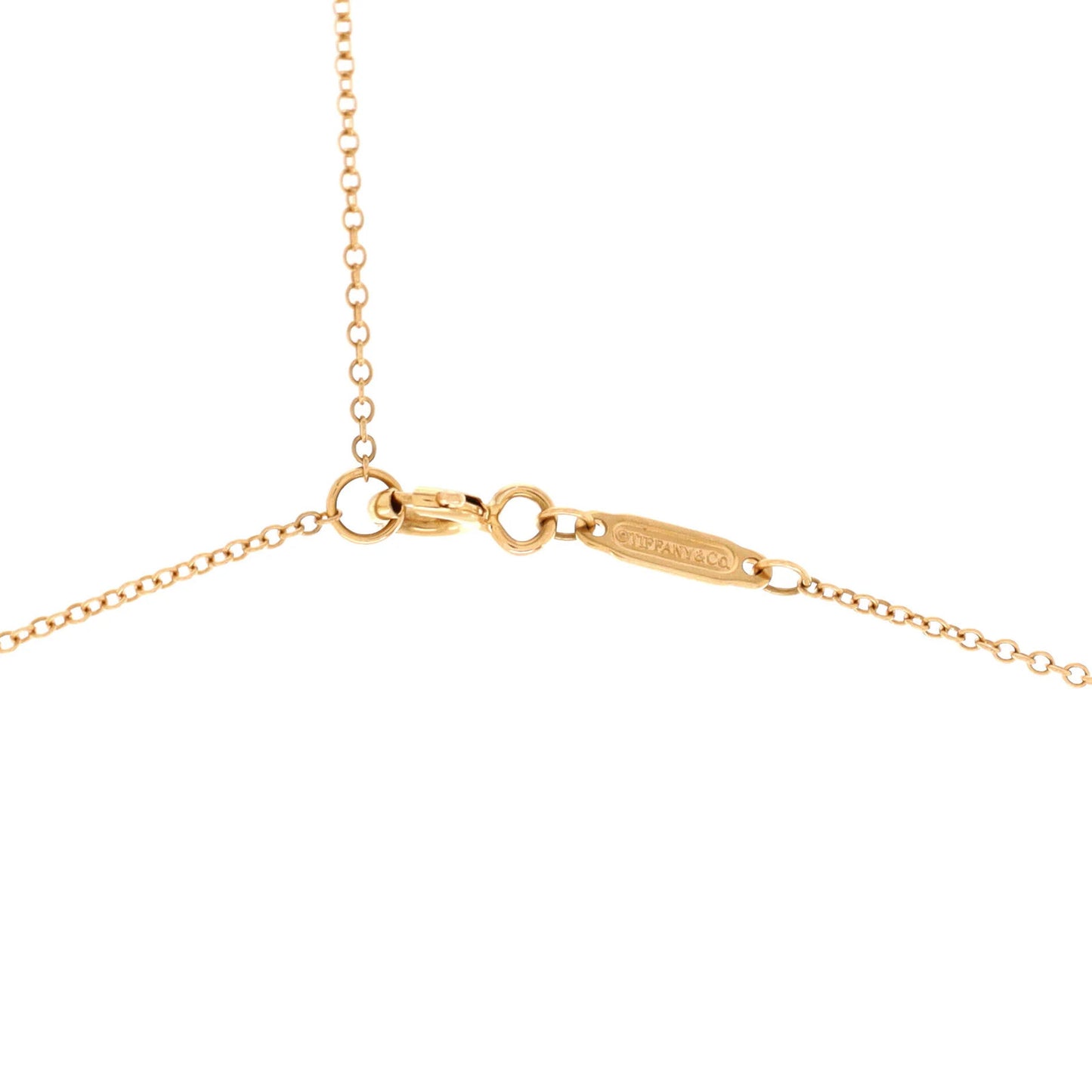 Tiffany & Co. T Smile Pendant Necklace 18K Rose Gold Small