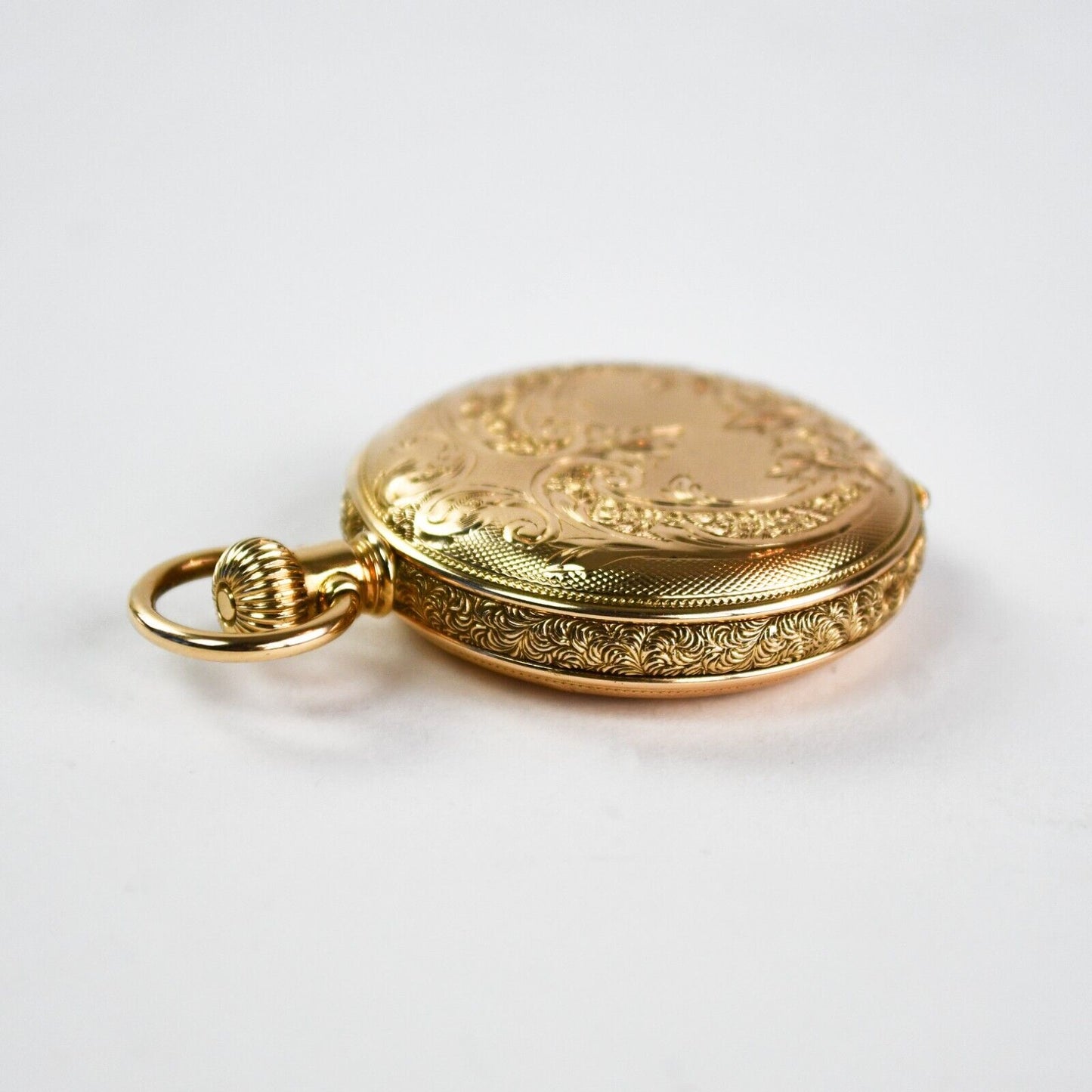 14K Yellow Gold Waltham Pocket Watch Size 0