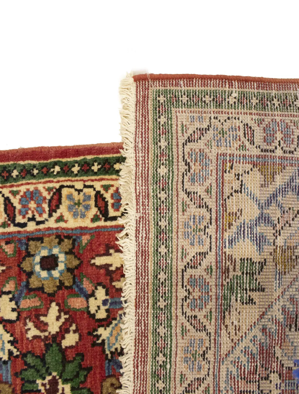 Rare Vintage Red Floral Oriental Runner Rug
