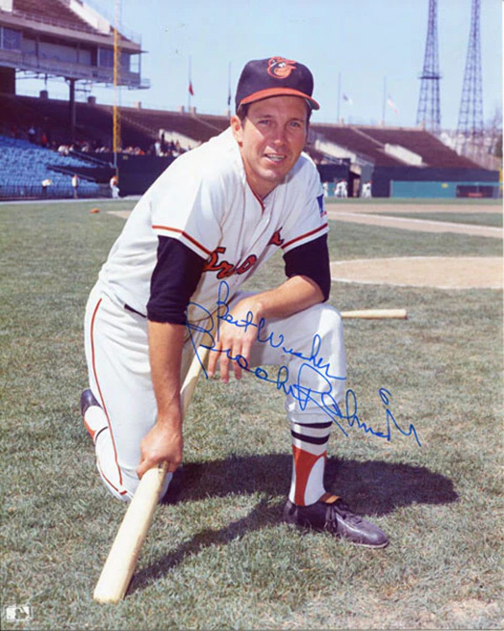 Brooks Robinson Autographed 8X10 Baseball Photo