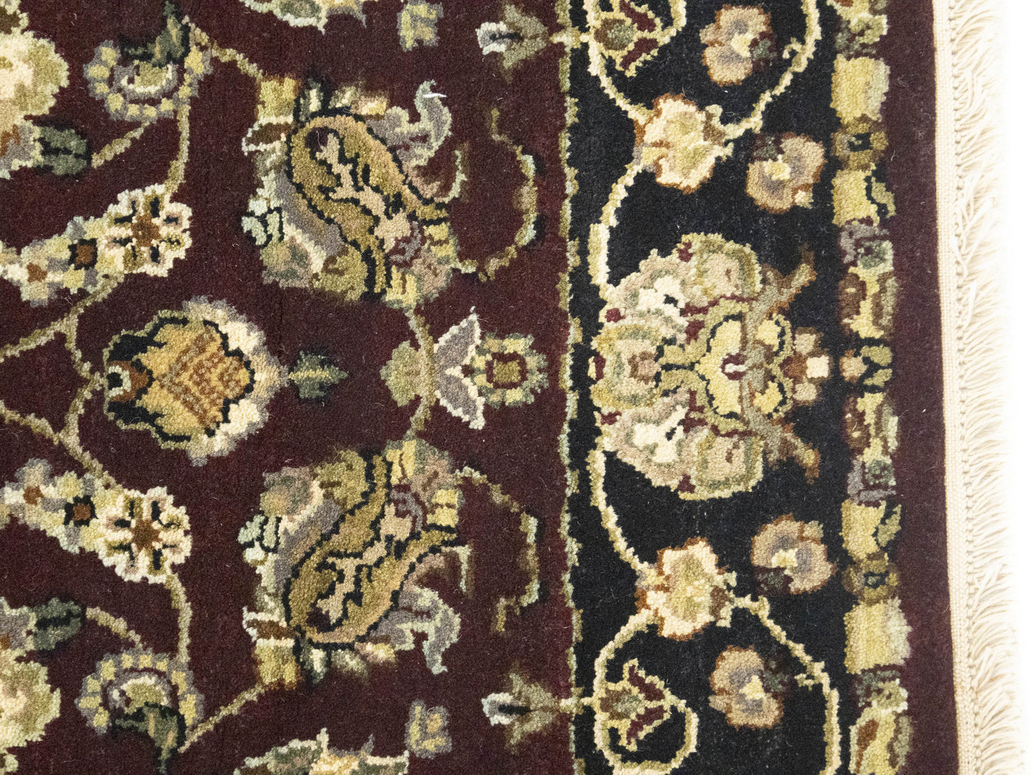 Handmade Agra Jaipur Rug Floral Thick Pile
