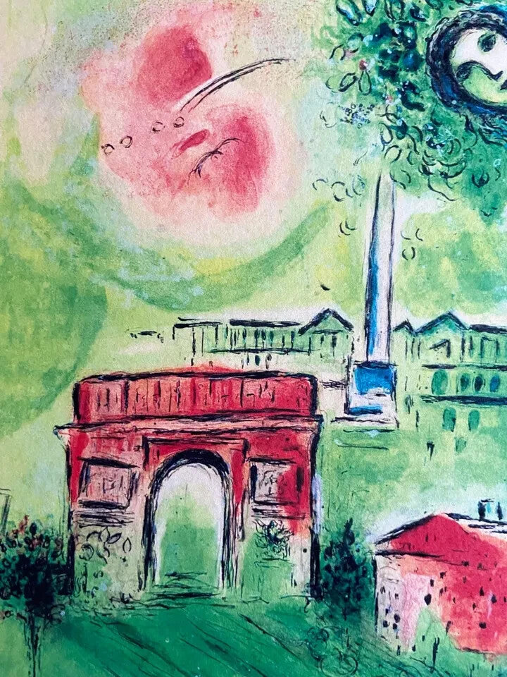 Marc Chagall Lithograph Coa Numbered Limited