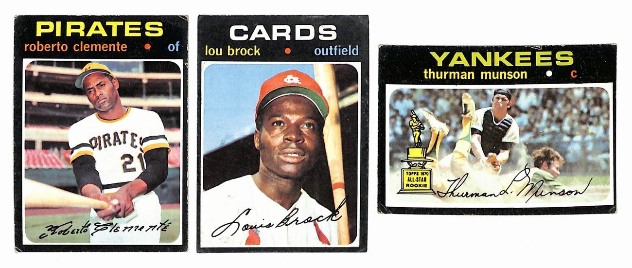 1971 Topps Baseball Card Complete Set (1-752) Clemente Aaron Ryan Bench 196272
