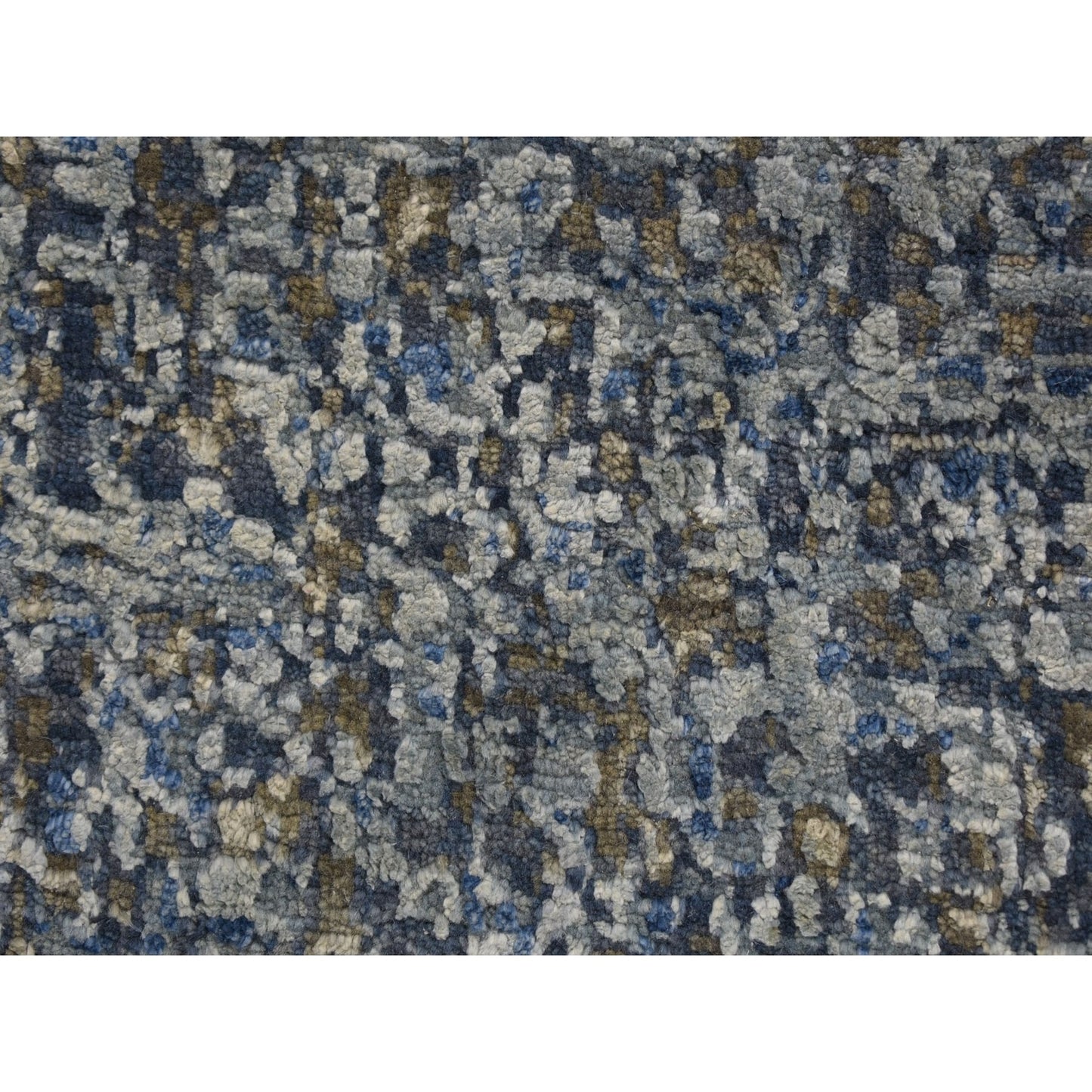 9'X12' Pure Silk And Wool Dissipating Design Hand Knotted Rug