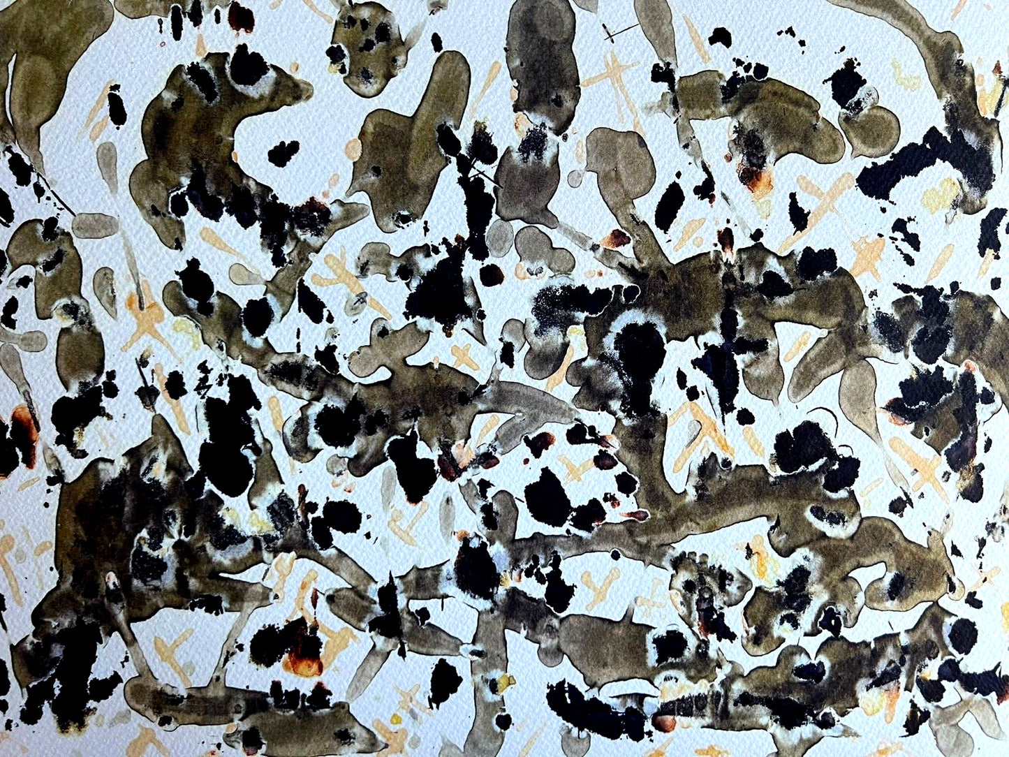 Jackson Pollock Action Painting Coa Signed