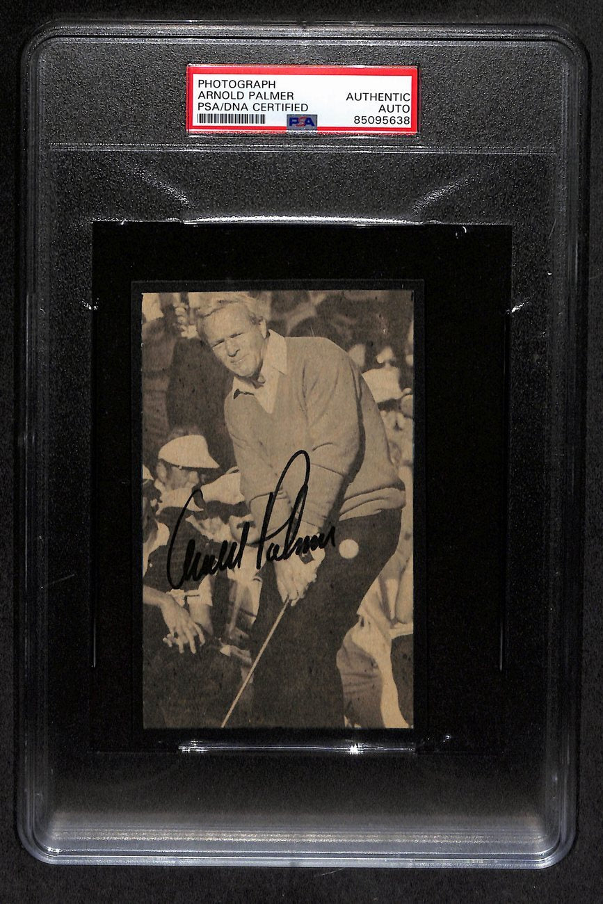 Arnold Palmer Signed 5.5X3.5 B/W Photo Psa/Dna