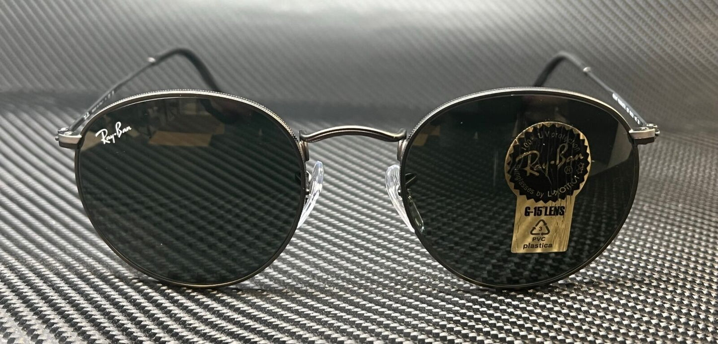 RAY BAN RB3447 029 Gunmetal Round 53 mm Men's