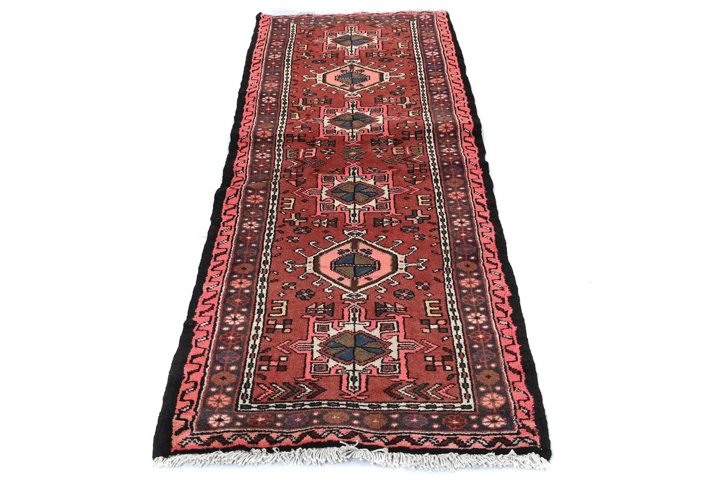 Vintage Handmade Tribal Geometric Oriental Rug