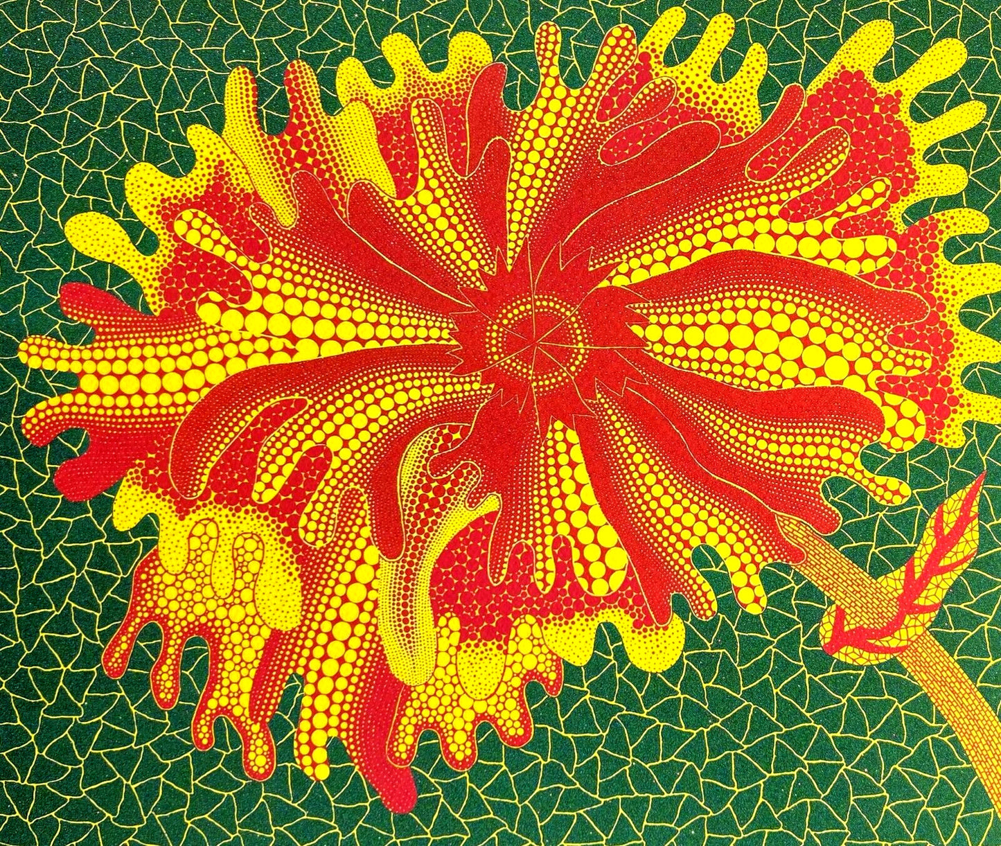 Yayoi Kusama Lithograph Mori Museum Coa Hand
