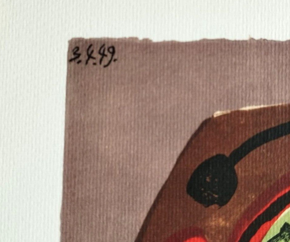 Pablo-Picasso Lithograph Coa Signed Numbered Pencil Stamped