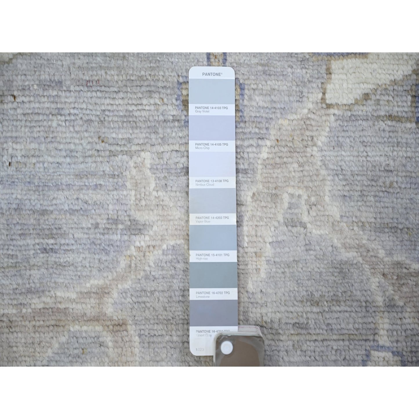 12'X15'6" Gray Hand Knotted Afghan Angora Oushak Pure Wool Oversized Rug
