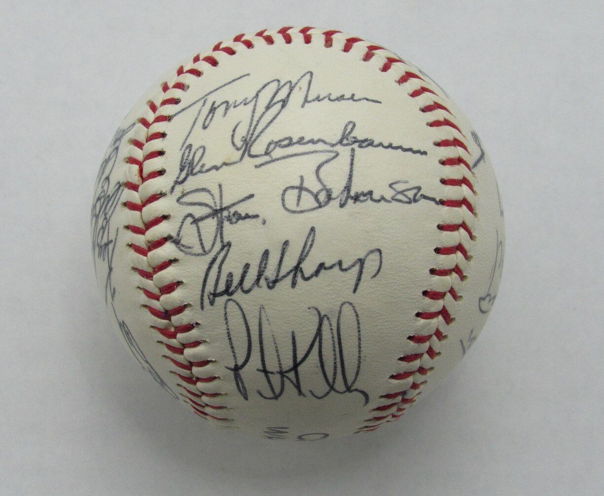 1974 White Sox Team Signed By 22 Baseball Santo