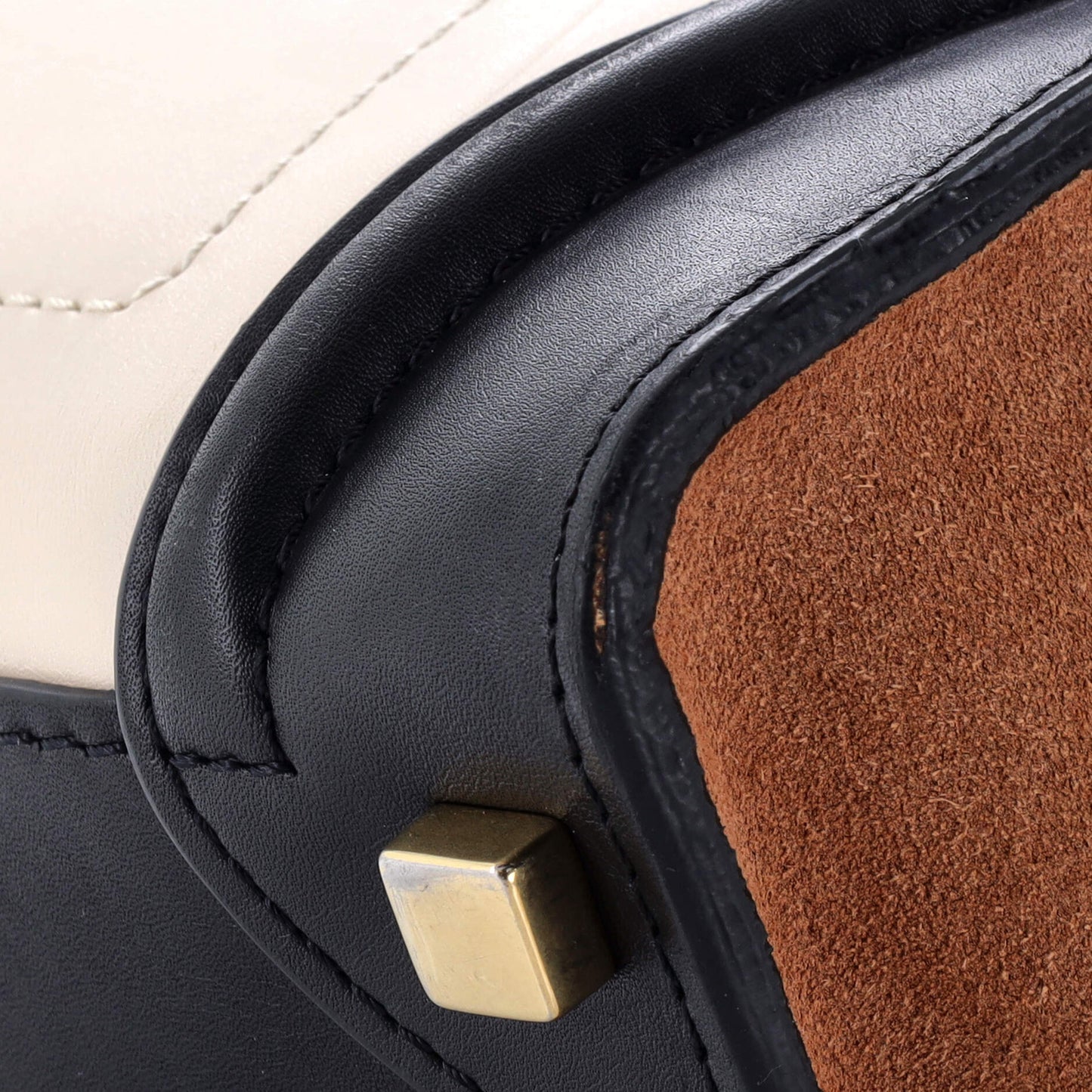 Celine Tricolor Luggage Bag Leather Micro