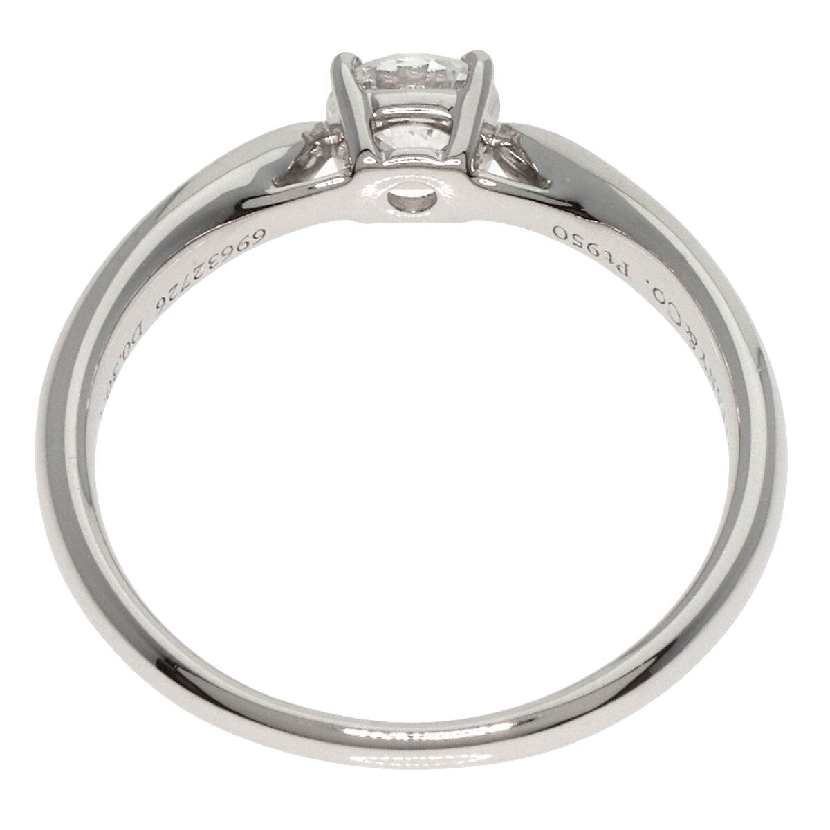Tiffany&Co. Ring 1P Diamond Platinum Pt950