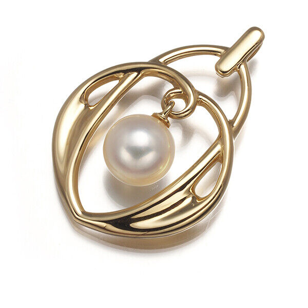 MIKIMOTO Pendant Akoya Pearl 7.0mm 14K 585 Yellow