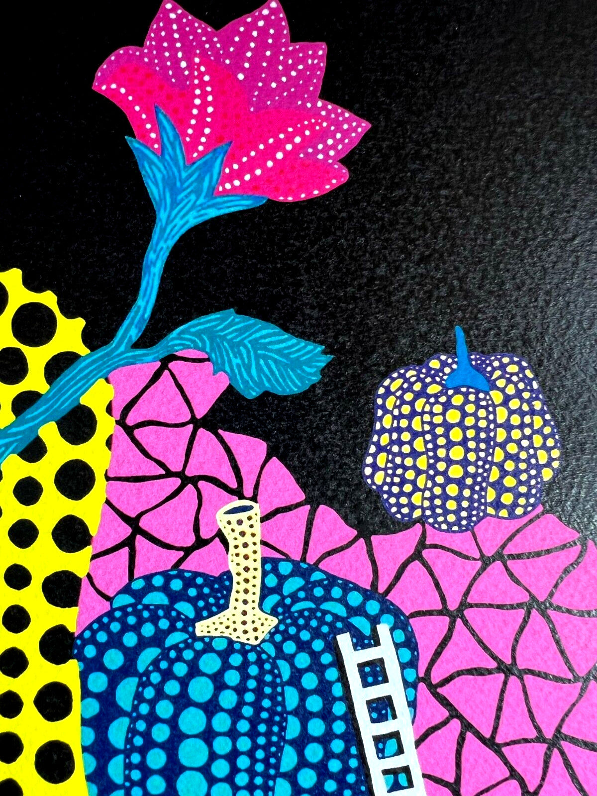 Yayoi Kusama Lithograph Mori Art Museum Coa