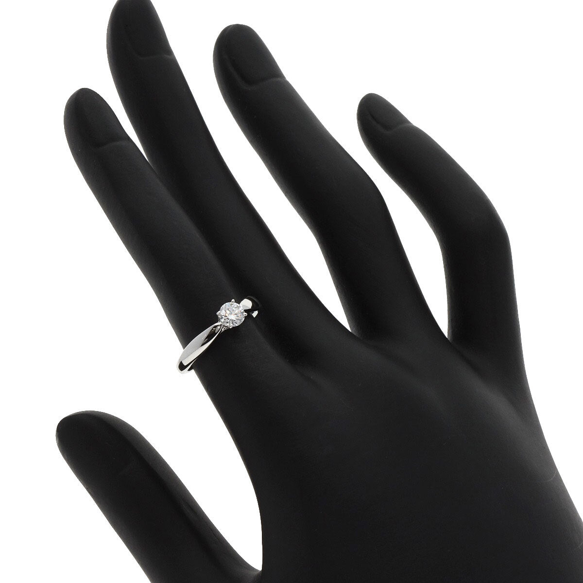 Tiffany&Co. Ring 1P Diamond Platinum Pt950