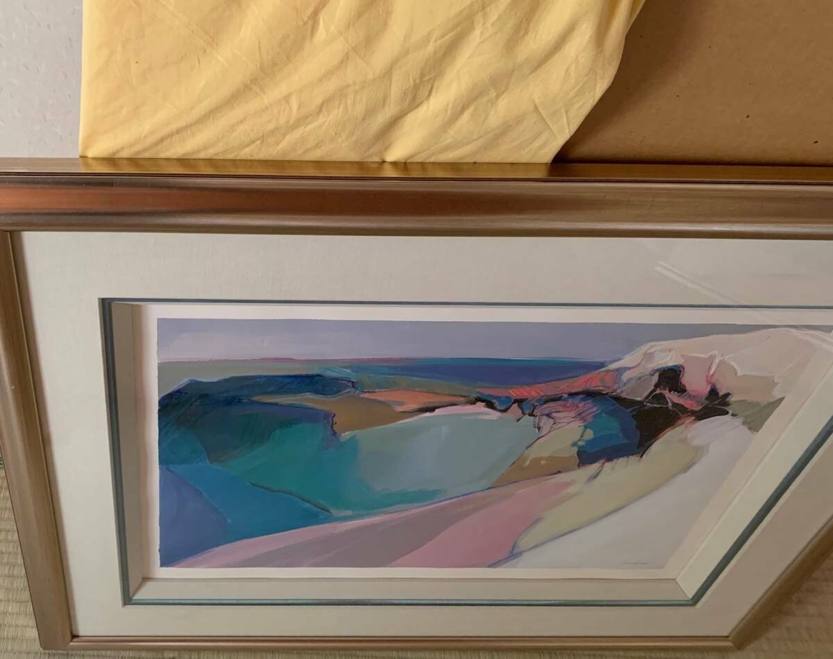 Jeanette Swofford (American) Original Painting Acrylic On Paper Signed Abstract