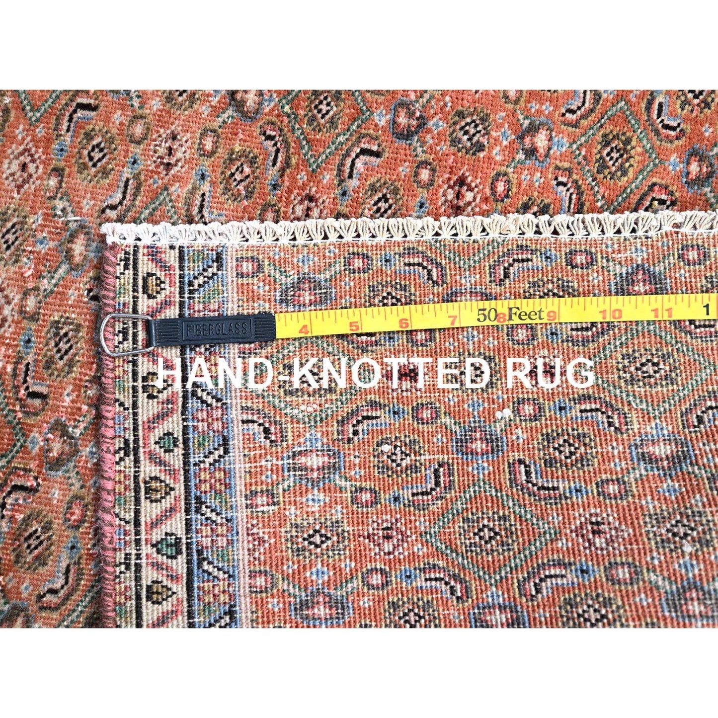 2'5"X3'8" Brown Hand Knotted Vintage North West Zoroastrian Fragment Rug
