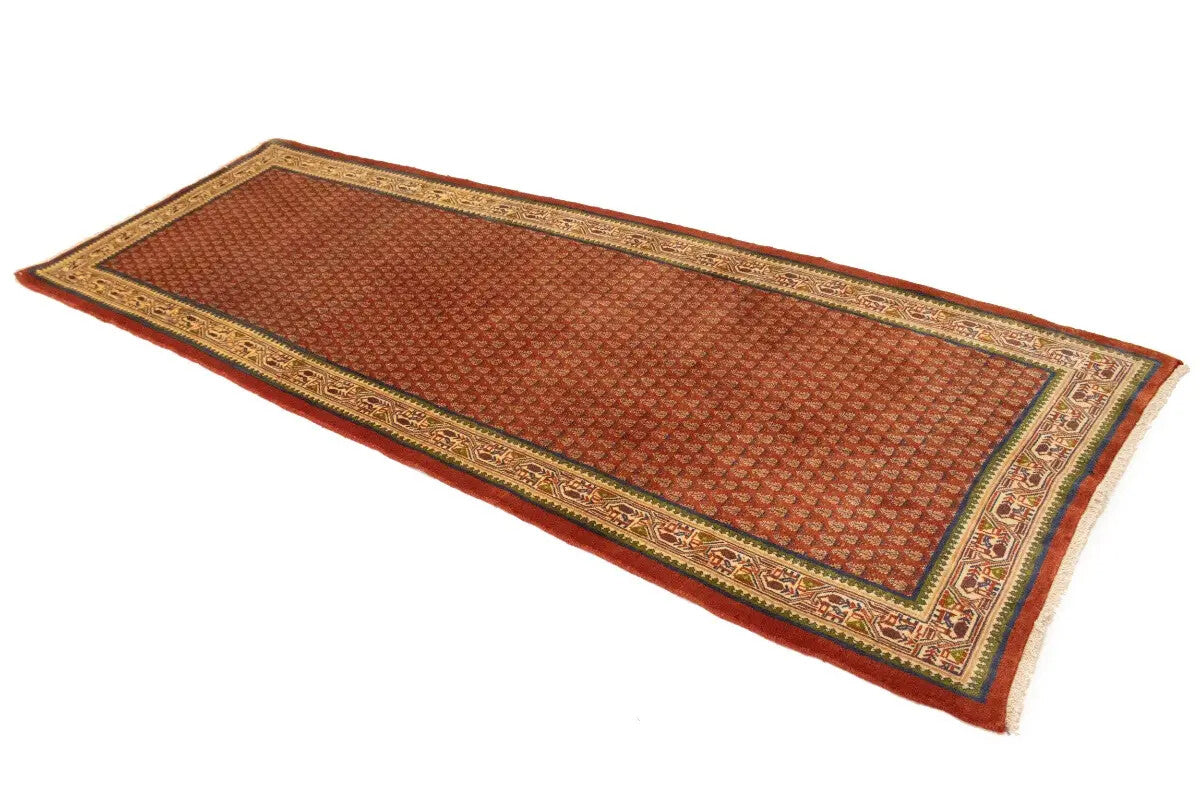 Vintage Oriental Runner Rug Allover Floral Design