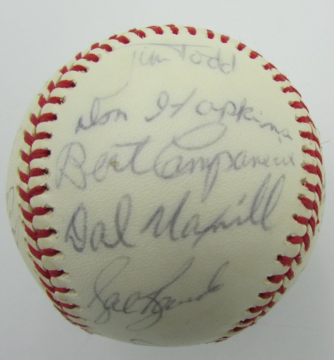 1975 Oakland A'S Team Signed By 26 Oal Baseball