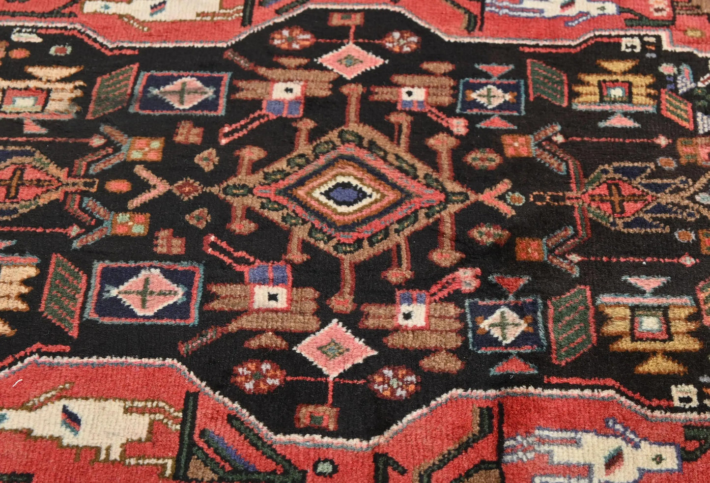 Vintage Farmho Hallway Carpet Tribal Geometric
