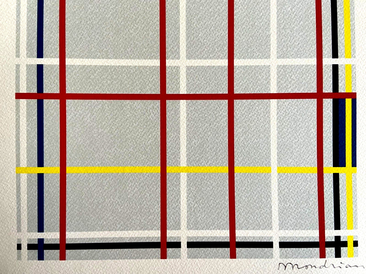 Piet Mondrian Lithograph Coa Numbered Signed Op