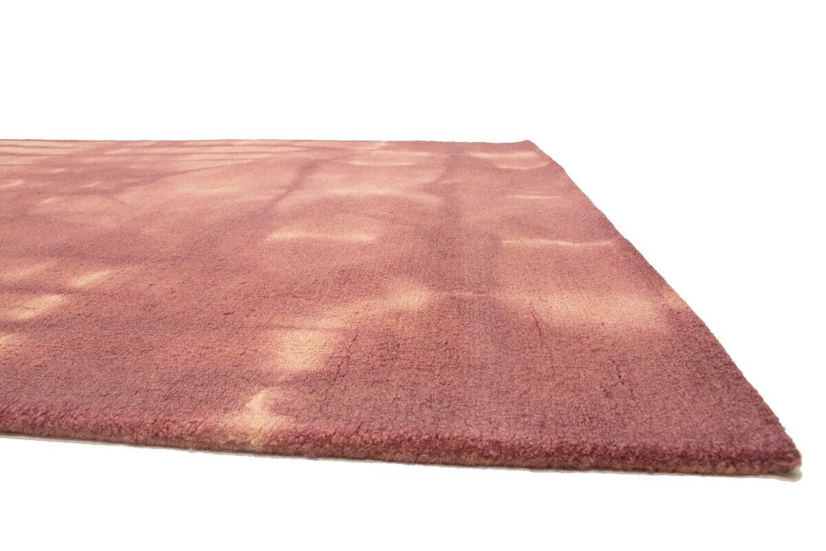 Deep Blush Hand-Tufted Tie-Dye Abstract Rug