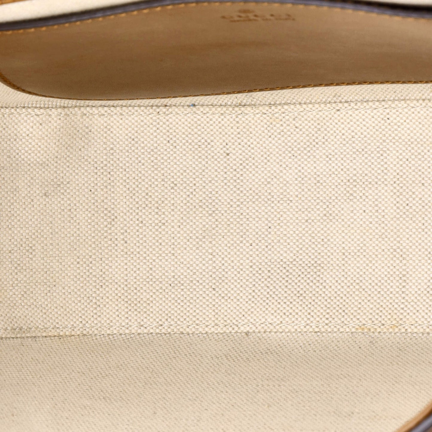 Gucci Charisma Flap Shoulder Bag Logo Embossed Leather With Braided Detail