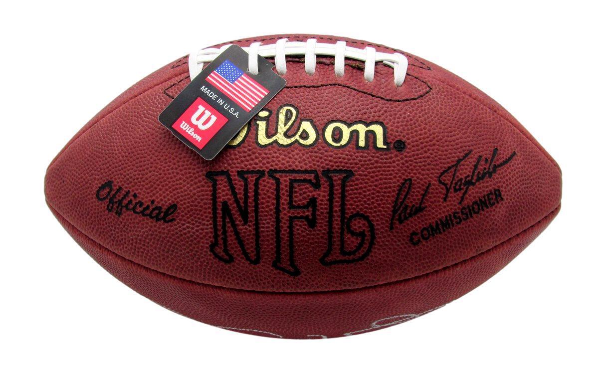 Johnny Unitas Hof Signed/Auto Wilson Nfl Football