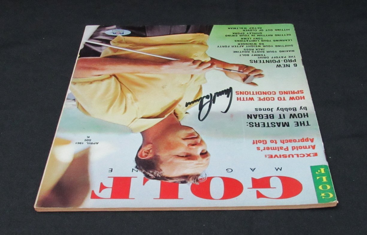 Arnold Palmer Signed/Auto April 1961 Golf