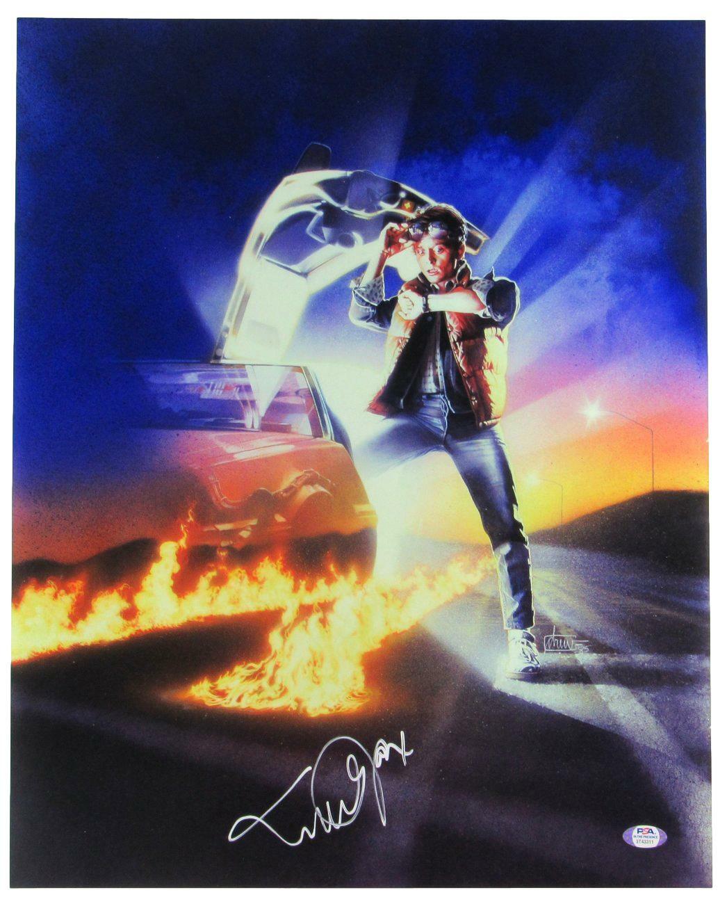 Michael J Fox Signed/Auto 16X20 Back To The