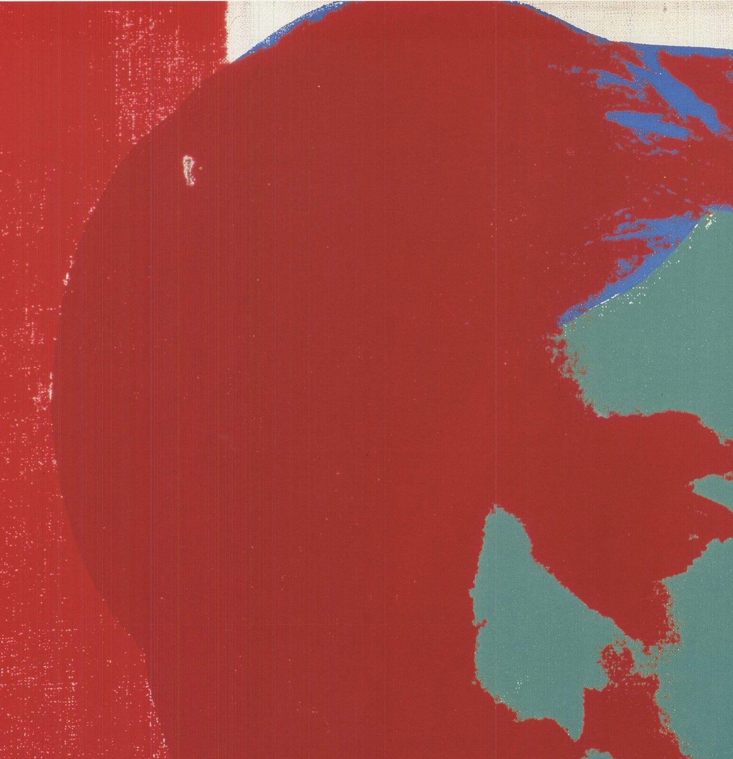 Andy Warhol Self-Portrait " Poster Pop Art Red, Blue Head, Portrait