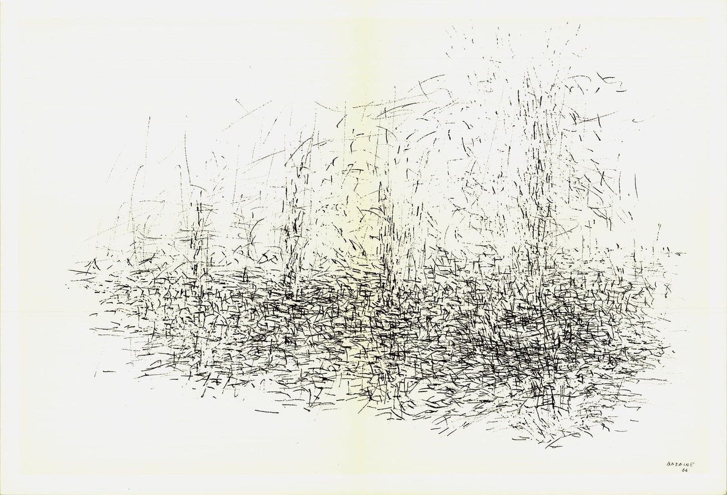 Jean Rene Bazaine Composition V " Lithograph Contemporary