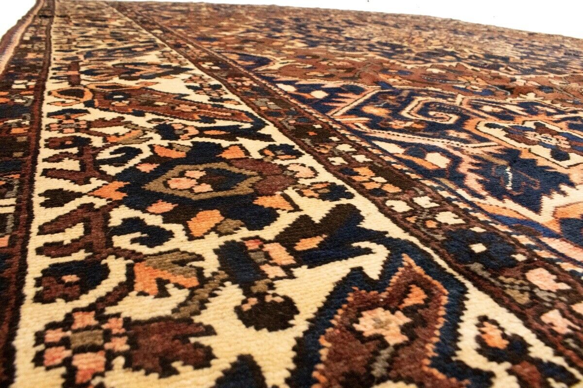 Handmade Vintage Floral Wool Oriental Rug Living