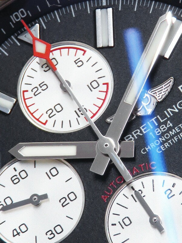 Breitling Super Avenger 2 A13371 Black Case Size 49Mm Men'S Used Watch #72314