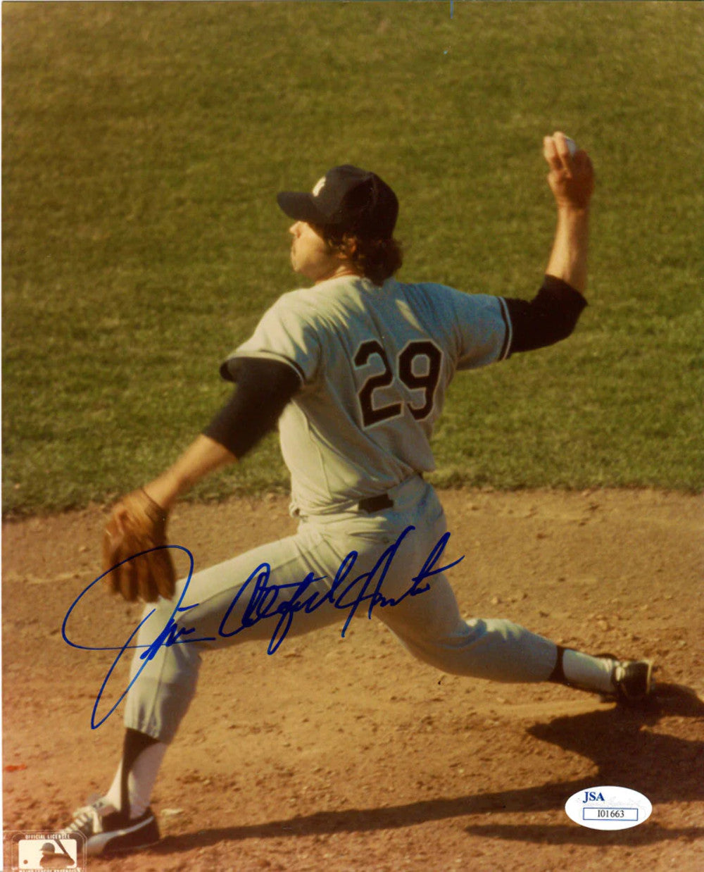 Jim "Catfish" Hunter Autographed 8X10 Photo