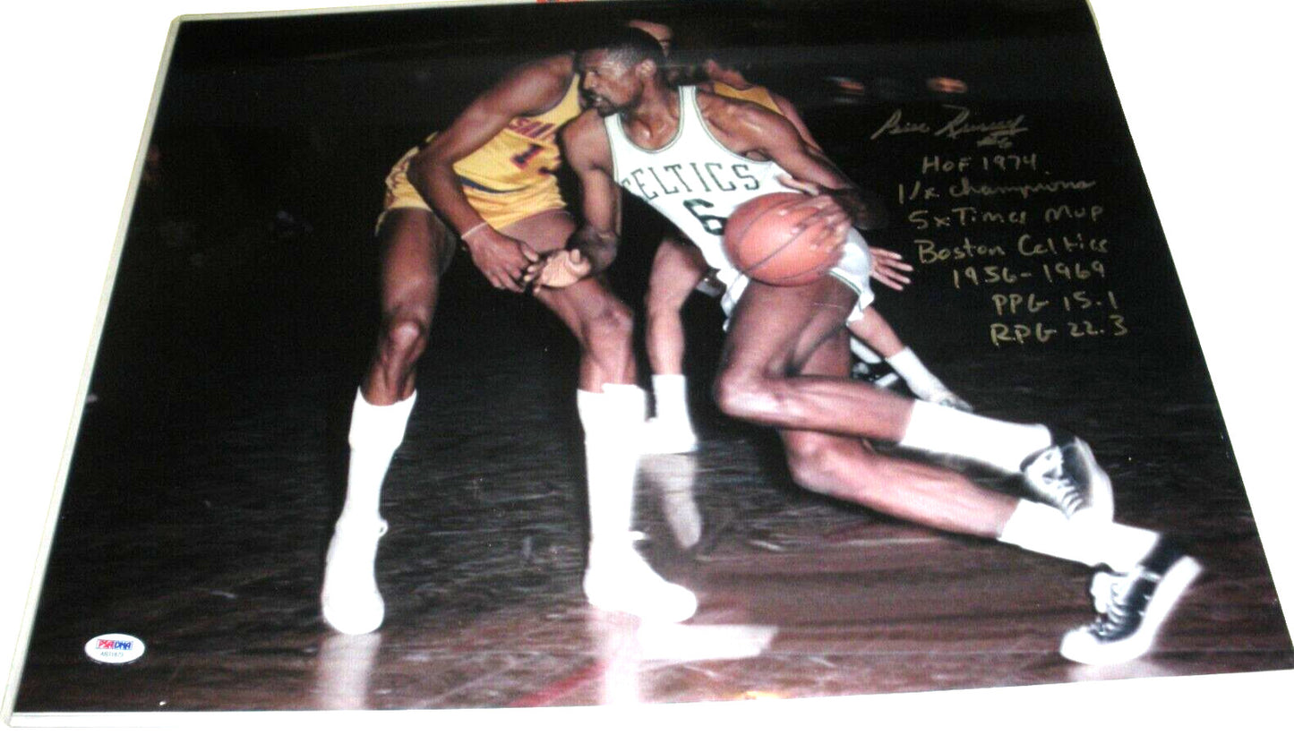 Bill Russell Boston Celtics,Hof 1975 Last One !!