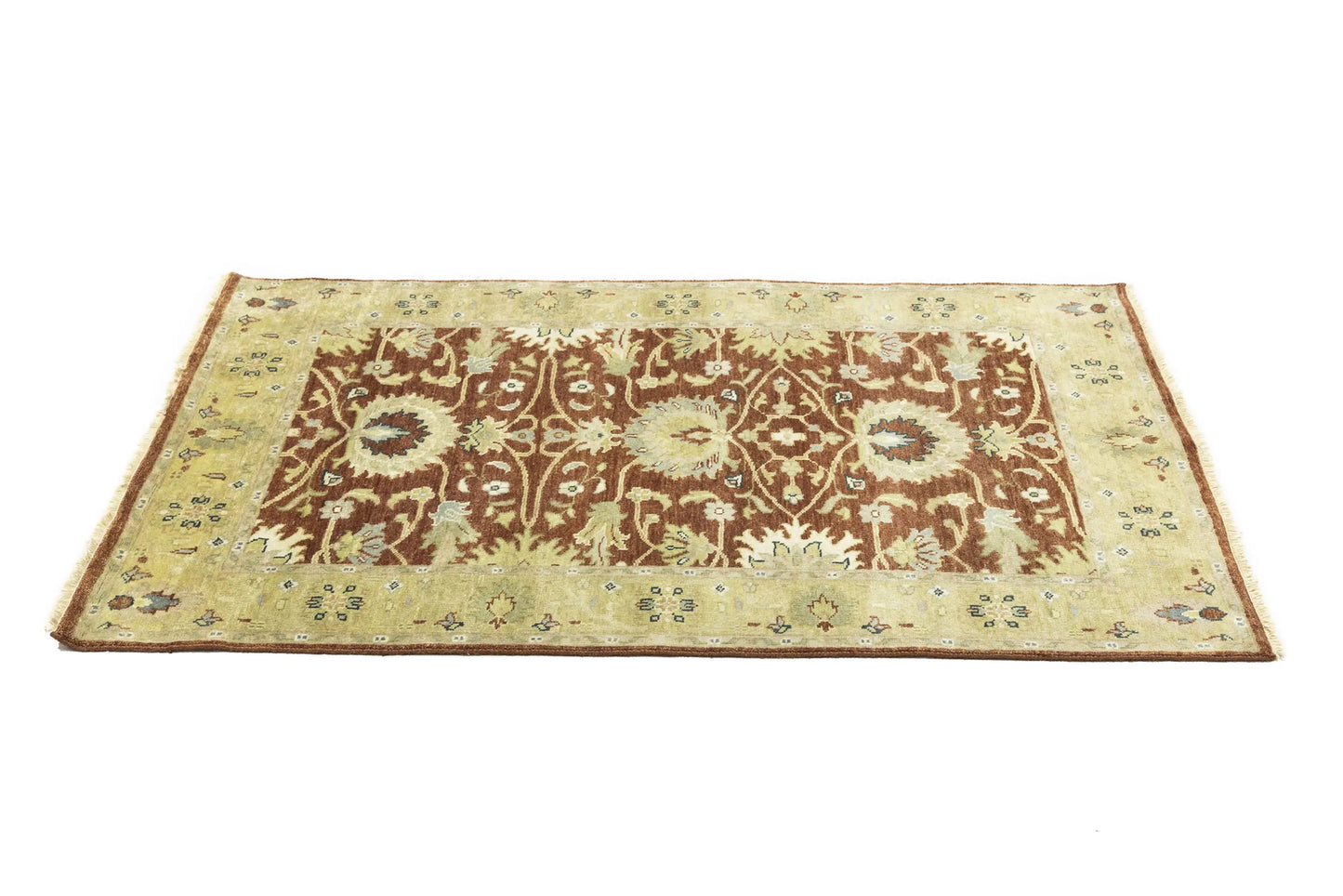 Peshawar Oushak Chobi Hand-Knotted Wool Rug