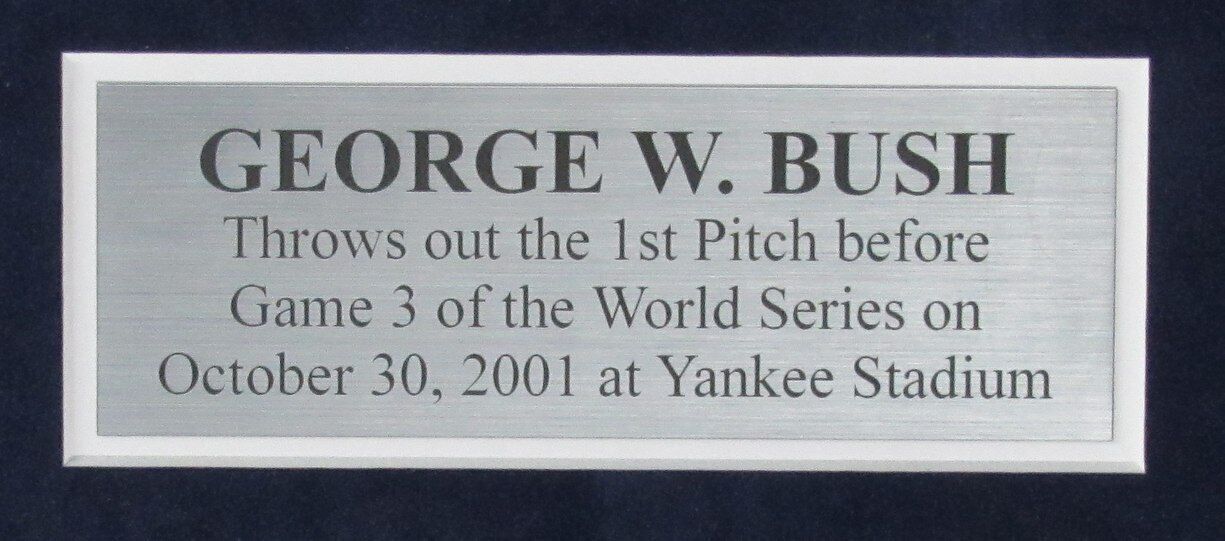 George W. Bush Former President Signed Cut Card