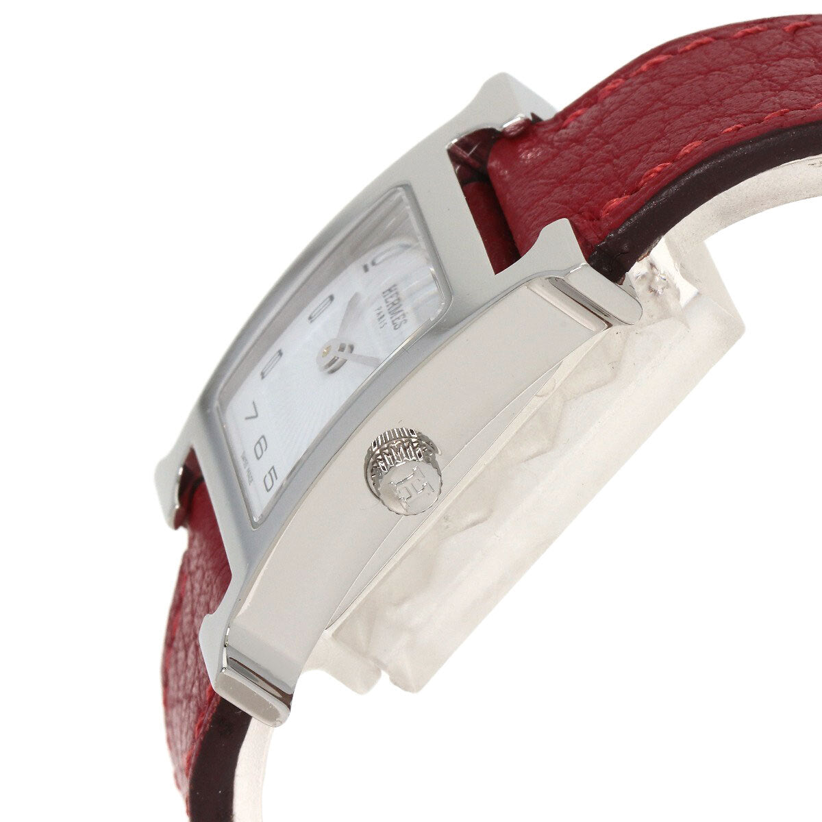 Hermes H Watch Watches Hh11.210 Stainless Steel/Leather Ladies