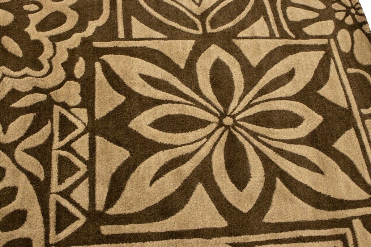 Hand-Tufted Wool Rug Contemporary Pastel Floral