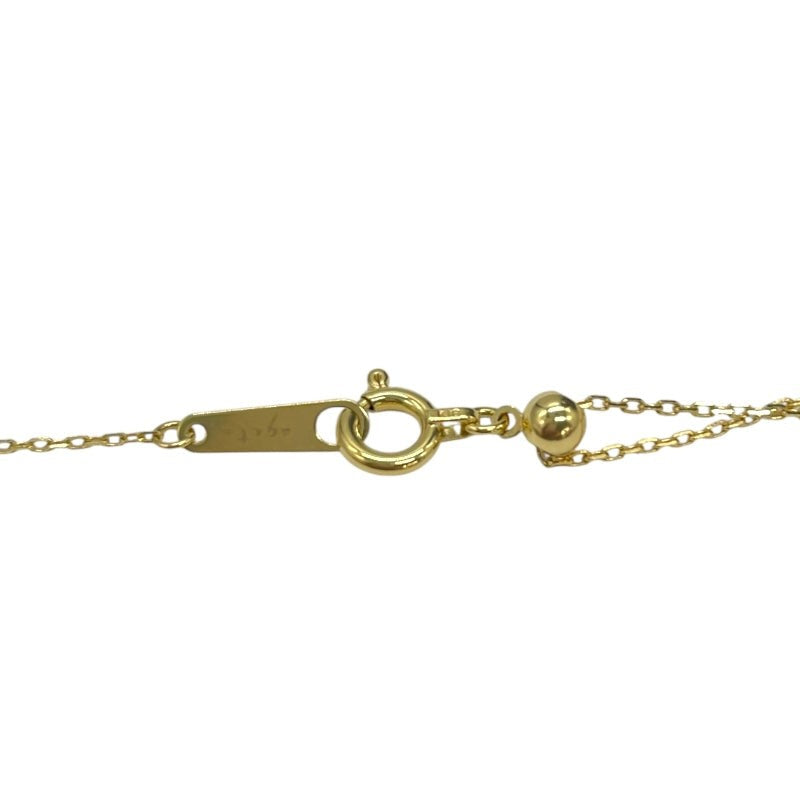 Agete Diamond Necklace K18Yg