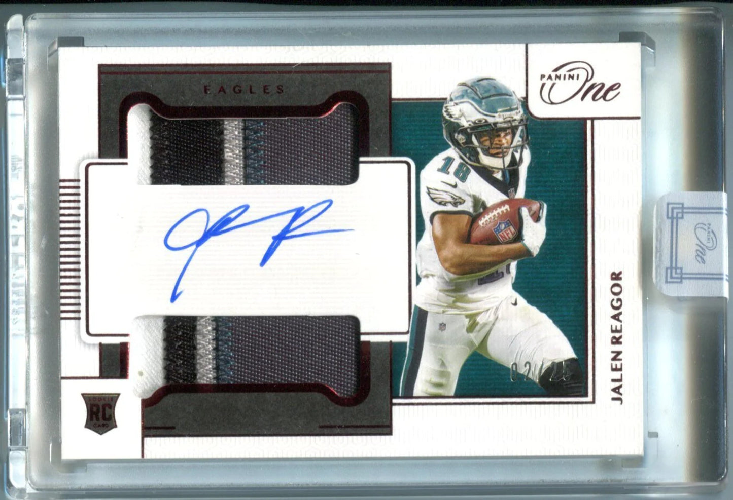 Jalen Reagor 2020 Panini One And One 02/25 Autographed Card (02/25)