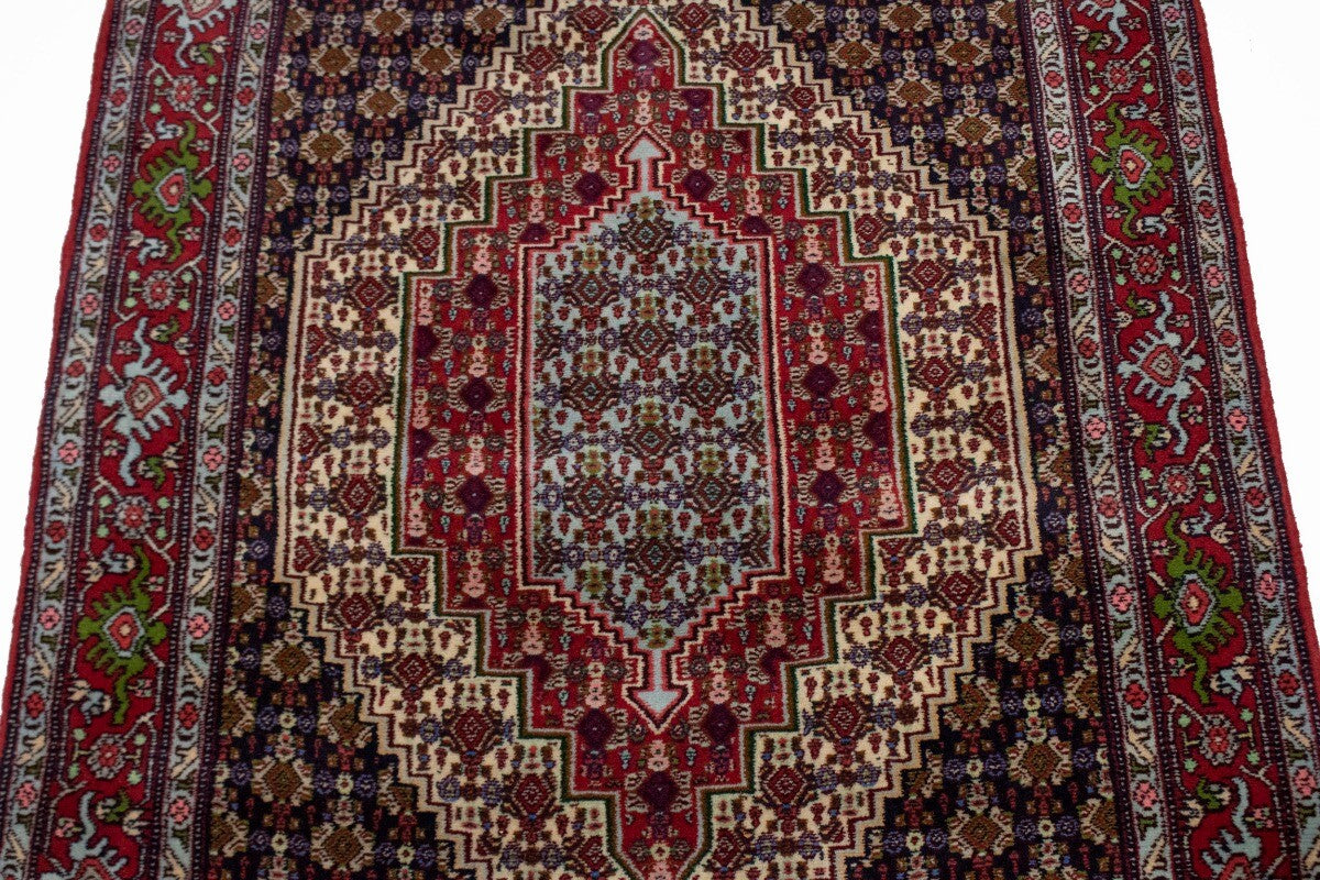 4X6 Ft Handmade Vintage Tribal Geometric Wool