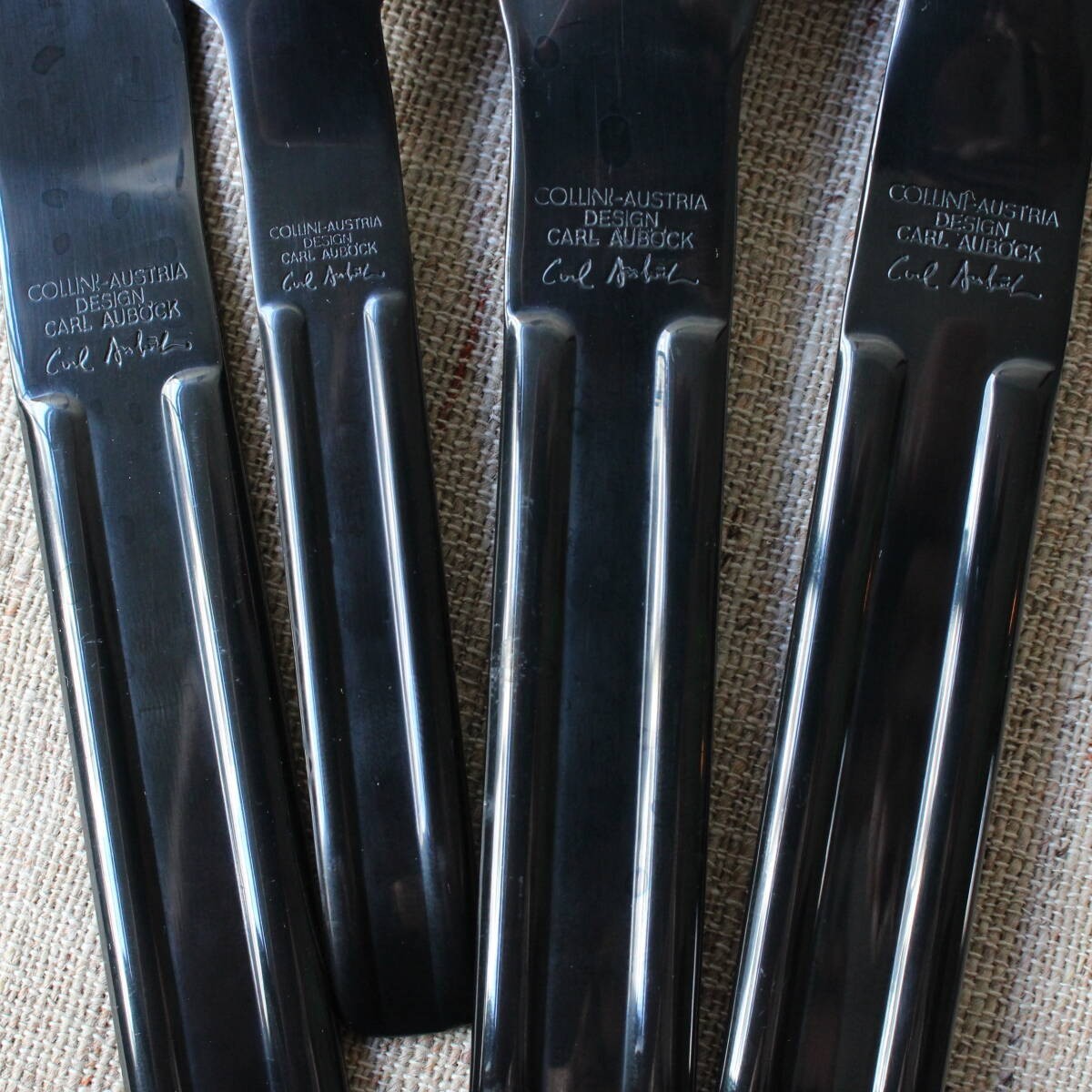 Rare Carl Aubock Culinar Cutlery Set Collini Austria Vintage Bauhaus Postmodern