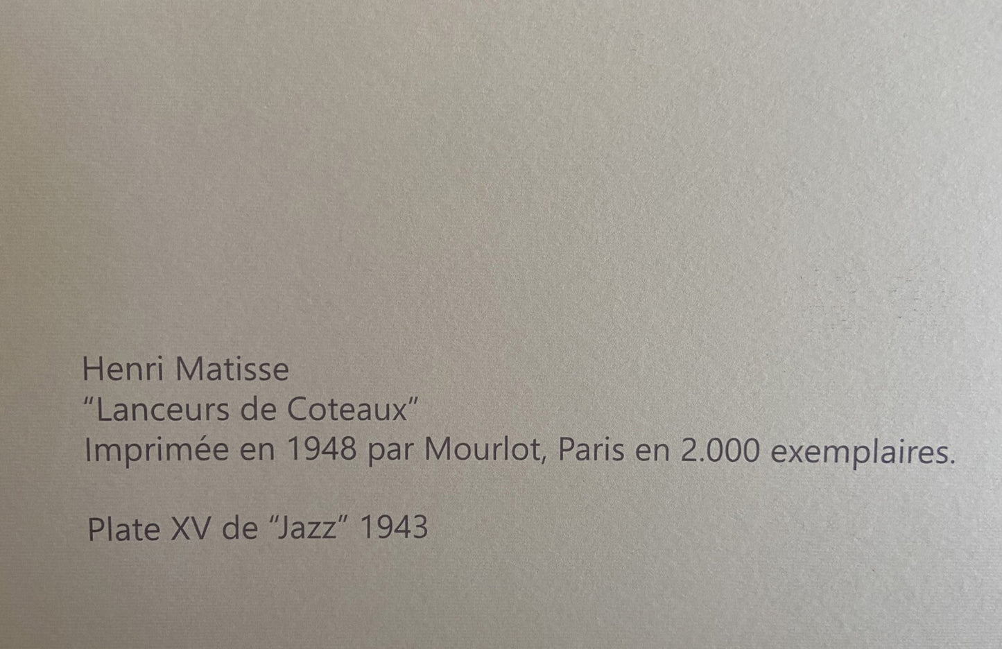 Henri Matisse Lithograph 1948 Coa Mourlot Limited Signed Op 2000 Ex