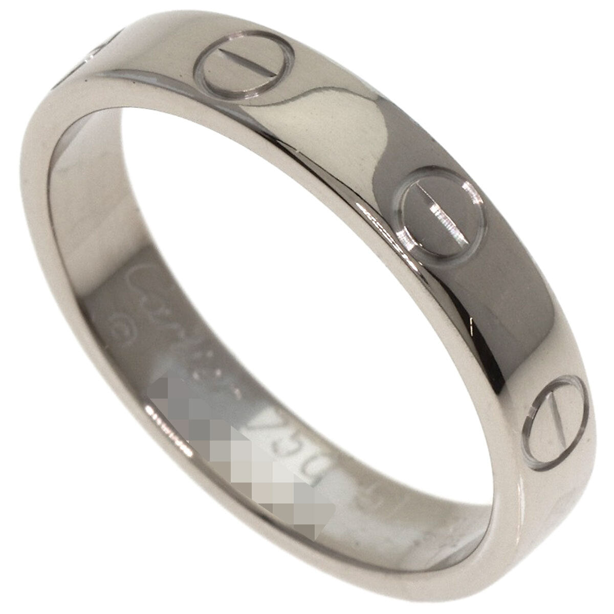 Cartier Ring Mini Love Ring #51 K18 White Gold