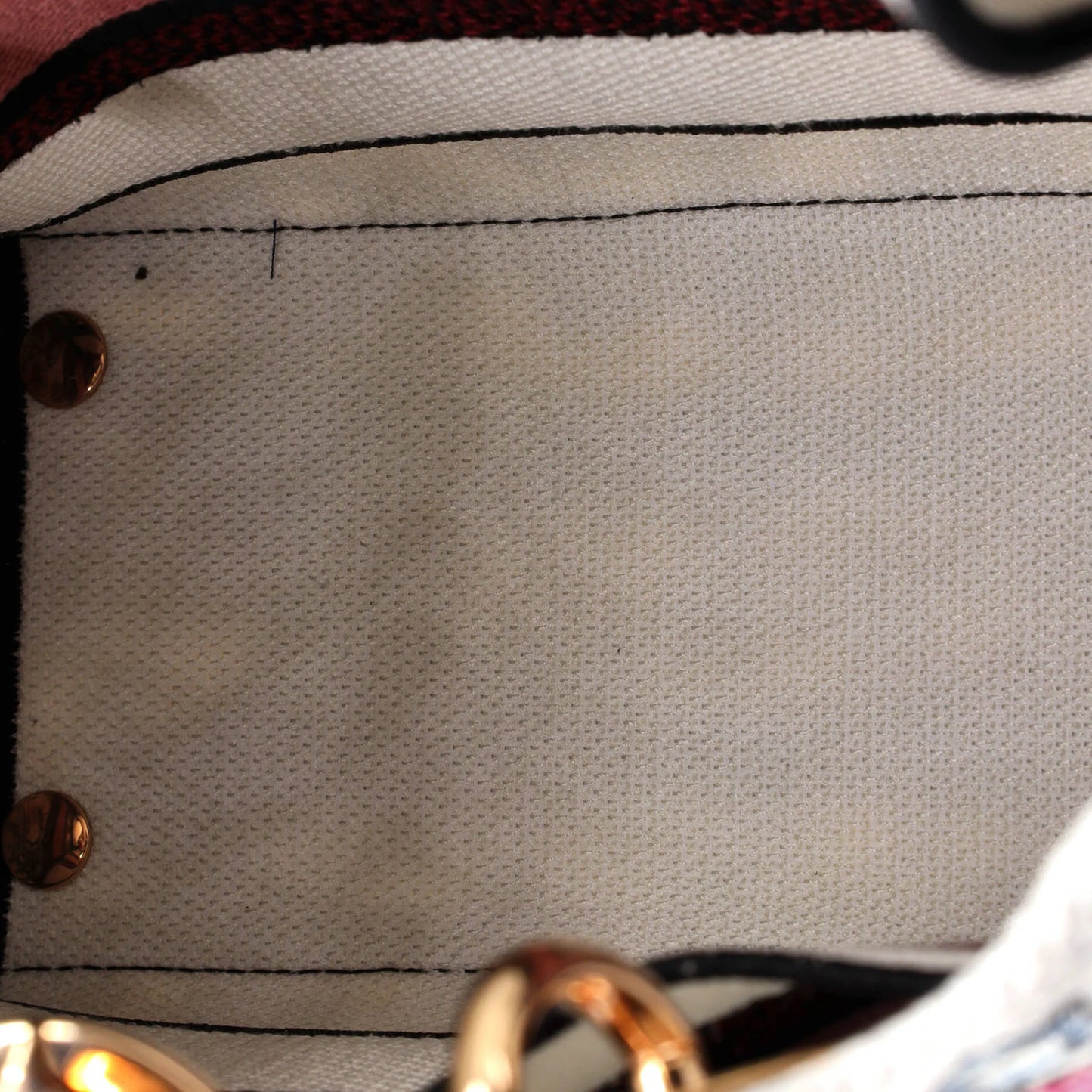 Christian Dior Lady D-Lite Bag Embroidered Canvas Medium