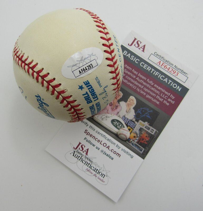 Ernie Harwell Hof Signed/Inscribed Oal Baseball Broadcaster Jsa 171094